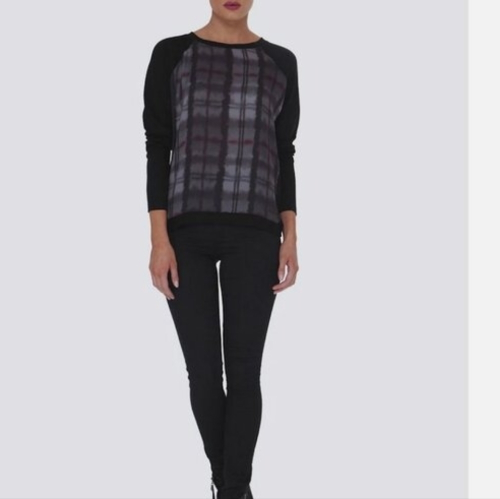 Barbour Millfire Plaid Pullover Sweater 10